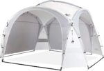 UNP Easy Beach Tent Pop Up Canopy UPF50+ Tent with Side Wall, Ground Pegs, and Stability Poles, Sun Shelter Rainproof, Waterproof for Camping Trips, Backyard Fun, Party Or Picnics