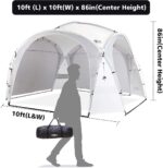 UNP Easy Beach Tent Pop Up Canopy UPF50+ Tent with Side Wall, Ground Pegs, and Stability Poles, Sun Shelter Rainproof, Waterproof for Camping Trips, Backyard Fun, Party Or Picnics - Image 2