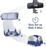 UNP Beach Tent Pop Up Canopy (12x12 Whole Hung Inner Tent, Blue) - Image 4