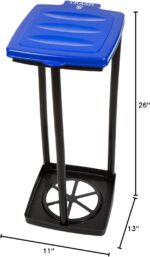 Portable Trash Bag Holder – Collapsible 13-Gallon Garbage Bin for Indoor/Outdoor Use, Camping, Recycling, and Parties – Durable Plastic Trash Can by Wakeman Outdoors (Blue) - Image 9