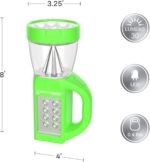 Wakeman 3 in 1 LED Lantern, Flashlight and Panel Light, Lightweight Camping Lantern Outdoors (for Camping Hiking Reading and Emergency) (Neon Green), 75-CL1007, 3.25"(L) x 4"(W) x 8"(H) - Image 2