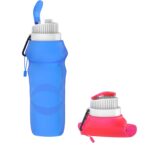 Collapsible Water Bottles-20oz, Foldable, Reusable, Leak-Proof-Compact for Hiking, Camping, Backpacking, Running and More by Wakeman Outdoors (2 Pack) - Image 7