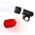 Wakeman Outdoors LED Bicycle Lights Set- Water Resistant Bike Front Headlight and Back Tail Light with 5 Flashing Red Light Modes for Biking Safety - Image 7