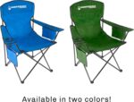 Wakeman Oversized Camp Chair-300lb Capacity Big Tall Quad Seat with Cup Holder, Cooler, Carry Bag for Tailgating, Camping, Fishing Outdoors (Blue) - Image 8