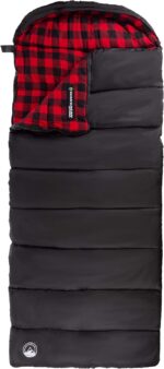 Sleeping Bag - Lightweight Envelope-Style 32F Rated Outdoor Sleeping Bag with Hood and Carry Case for Backpacking, Camping and Hiking by Wakeman (Navy) - Image 9