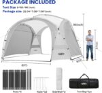UNP Easy Beach Tent Pop Up Canopy UPF50+ Tent with Side Wall, Ground Pegs, and Stability Poles, Sun Shelter Rainproof, Waterproof for Camping Trips, Backyard Fun, Party Or Picnics - Image 4