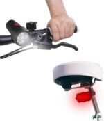 Wakeman Outdoors LED Bicycle Lights Set- Water Resistant Bike Front Headlight and Back Tail Light with 5 Flashing Red Light Modes for Biking Safety