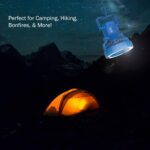 Camping Lantern with Portable Fan for Travel - Weather-Resistant 18 LED Light for Tents, Hiking, and Power Outages by Wakeman (Blue) - Image 6
