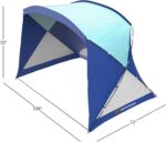 Beach Tent - Sun Shelter for Shade with UV Protection and Water-Resistant Coating for Sports Events and More with Carry Bag by Wakeman Outdoors (Blue) - Image 2