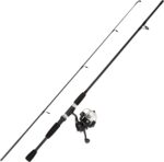 Wakeman Fiberglass Fishing Rod and Reel Combo – 2-Piece 65-Inch Medium Action Spinning Rod Set for Lake Fishing