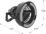 LED Lantern, 2 in 1 Battery Powered Fan and Lantern by Wakeman Outdoors (Portable Fan) - Image 2