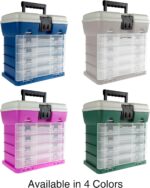 Storage Tool Box Organizer - Utility Box with 4 Drawers and 19 Compartments for Camping Supplies and Fishing Tackle by Wakeman Outdoors - Image 5