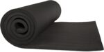 Thick Yoga Mat - Double Sided 1/2-Inch Workout Mat - 72x24-Inch Exercise Pad for Home Gym Fitness or Pilates with Carrying Strap by Wakeman (Black) - Image 5