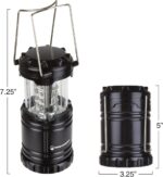 LED Lantern, Collapsible and Portable LED Outdoor Camping Lantern Flashlight for Hiking, Camping and Emergency By Wakeman Outdoors - Image 2