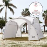 UNP Easy Beach Tent Pop Up Canopy UPF50+ Tent with Side Wall, Ground Pegs, and Stability Poles, Sun Shelter Rainproof, Waterproof for Camping Trips, Backyard Fun, Party Or Picnics - Image 4