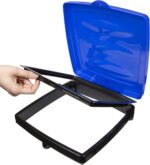 Portable Trash Bag Holder – Collapsible 13-Gallon Garbage Bin for Indoor/Outdoor Use, Camping, Recycling, and Parties – Durable Plastic Trash Can by Wakeman Outdoors (Blue) - Image 5