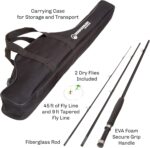 Wakeman Outdoors Fly Fishing Rod & Reel Combo Starter Kit with Case and Accessories - Image 3