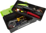 Fishing Single Tray Tackle Box- 55 Piece Tackle Gear Kit Includes Sinkers, Hooks Lures Bobbers Swivels and Fishing Line By Wakeman Outdoors Lime Green - Image 5