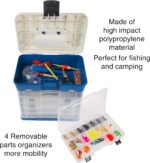 Storage Tool Box Organizer - Utility Box with 4 Drawers and 19 Compartments for Camping Supplies and Fishing Tackle by Wakeman Outdoors - Image 2