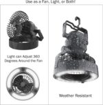 LED Lantern, 2 in 1 Battery Powered Fan and Lantern by Wakeman Outdoors (Portable Fan) - Image 4