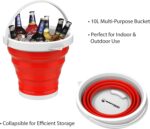 Wakeman 75-CMP1039 Outdoors Multiuse Collapsible Portable Water/Ice Bucket - Image 3