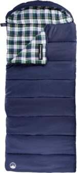 Sleeping Bag - 32F Comfort Rated 3-Season Envelope-Style Sleep Bag with Hood for Backpacking, Hiking, and Camping by Wakeman - Image 9