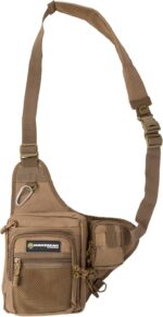 Wakeman Wakman Outdoors 80-FSH5039 Fly Fishing Tackle Gear and Accessory Bag – Shoulder Pack with Carabiner Clip and Adjustable Strap for Camping, Fishing and Hiking, Multicoloured, 14" X 13" X 2" - Image 8