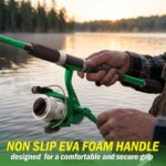 Wakeman Fiberglass Fishing Rod and Reel Combo – 2-Piece 65-Inch Medium Action Spinning Rod Set for Lake Fishing - Image 5
