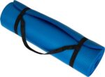 Thick Yoga Mat - Double Sided 1/2-Inch Workout Mat - 71x24-Inch Exercise Pad for Home Gym Fitness or Pilates with Carrying Strap by Wakeman (Blue)