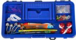 55-Piece Fishing Tackle Set – Tackle Box Includes Sinkers, Hooks, Lures, Bobbers, Swivels, Fishing Line, and More – Angling Gear by Wakeman (Blue) - Image 3