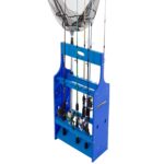 Fishing Rod Rack - Plastic Floor Storage Holder - Organizer Stand for Home or Garage - Fits 16 Freshwater or Saltwater Rods by Wakeman Outdoors