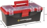 55-Piece Fishing Tackle Set - Tackle Box Includes Sinkers, Hooks, Lures, Bobbers, Swivels, Fishing Line, and More - Fishing Gear by Wakeman (Red) - Image 2