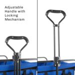 Wakeman Outdoors Folding Wagon – Collapsible All-Terrain Utility Pull Cart with Telescoping Handle for Camping, Beach, Sports or Grocery Shopping - Image 4