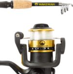 Telescopic Fishing Pole - 5.5-Foot Carbon Fiber Rod and Ambidextrous Reel Combo with Handy Carrying Case for Lake, Pond, or River by Wakeman (Black) - Image 9