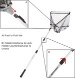 Fishing Net with Telescoping Handle- Collapsible and Adjustable Landing Net with Corrosion Resistant Handle and Carry Bag - Image 5