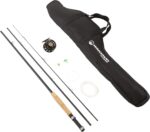 Wakeman Outdoors Fly Fishing Rod & Reel Combo Starter Kit with Case and Accessories