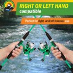 Wakeman Fiberglass Fishing Rod and Reel Combo – 2-Piece 65-Inch Medium Action Spinning Rod Set for Lake Fishing - Image 6