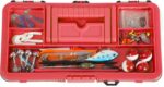 55-Piece Fishing Tackle Set - Tackle Box Includes Sinkers, Hooks, Lures, Bobbers, Swivels, Fishing Line, and More - Fishing Gear by Wakeman (Red) - Image 4