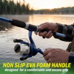 Wakeman Fiberglass Fishing Rod and Reel Combo – 2-Piece 65-Inch Medium Action Spinning Rod Set for Lake Fishing - Image 5