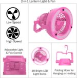 Wakeman 2 in 1 Portable Camping Lantern with Fan - Image 3