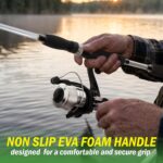 Fiberglass Fishing Pole - Strike Series 78-Inch Collapsible Rod and Spinning Reel Combo, EVA Handle, Pre-Spooled Reel, Fishing Gear for Catching Walleye, Bass, Trout, and More by Wakeman - Image 5