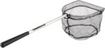 8-Inch Fishing Net - Lightweight Aluminum, Steel, and Nylon Bait Net for Catch and Release or Sport Fishing in Salt and Freshwater by Wakeman