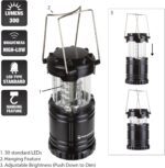 LED Lantern, Collapsible and Portable LED Outdoor Camping Lantern Flashlight for Hiking, Camping and Emergency By Wakeman Outdoors - Image 3