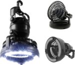 LED Lantern, 2 in 1 Battery Powered Fan and Lantern by Wakeman Outdoors (Portable Fan)