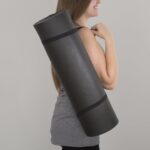 Thick Yoga Mat - Double Sided 1/2-Inch Workout Mat - 72x24-Inch Exercise Pad for Home Gym Fitness or Pilates with Carrying Strap by Wakeman (Black) - Image 3