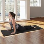 Thick Yoga Mat - Double Sided 1/2-Inch Workout Mat - 72x24-Inch Exercise Pad for Home Gym Fitness or Pilates with Carrying Strap by Wakeman (Black) - Image 2