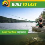 Wakeman Fiberglass Fishing Rod and Reel Combo – 2-Piece 65-Inch Medium Action Spinning Rod Set for Lake Fishing - Image 4