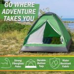 2 Person Camping Tent with Rain Fly and Carrying Bag - Lightweight Outdoor Pop Up Tents for Camping Essentials, Music Festivals, Backpacking, Hiking, or Beach Shelter by Wakeman Outdoors - Image 3