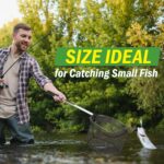 8-Inch Fishing Net - Lightweight Aluminum, Steel, and Nylon Bait Net for Catch and Release or Sport Fishing in Salt and Freshwater by Wakeman - Image 4