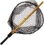 Collapsible Fishing Net - 56-Inch Retractable Landing Net with Telescopic Pole - Fishing Equipment for Catch-and-Release by Wakeman (Gold) - Image 5